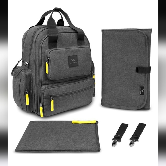 NEW Baby Diaper Bag Backpack Durable Waterproof insulated pockets Changing Pad - Picture 2 of 15